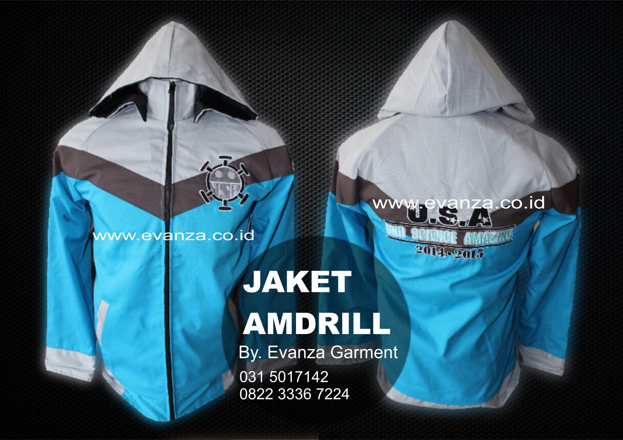 Contoh Desain Konveksi Jaket Amdrill USA