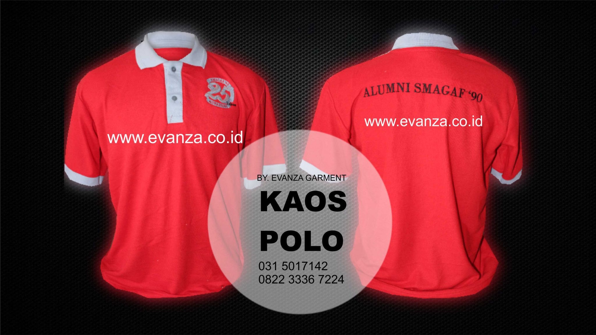 Contoh Desain Konveksi Kaos Polo SMAGAF