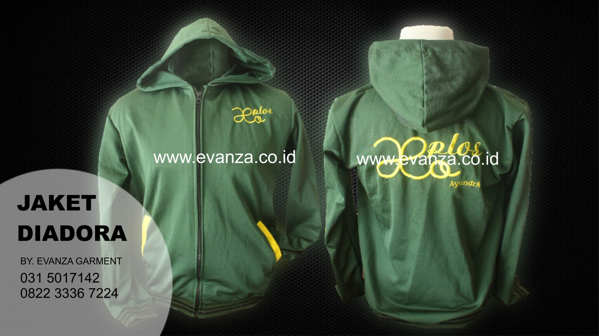 Contoh Desan Konveksi Jaket Diadora JLO PLOS