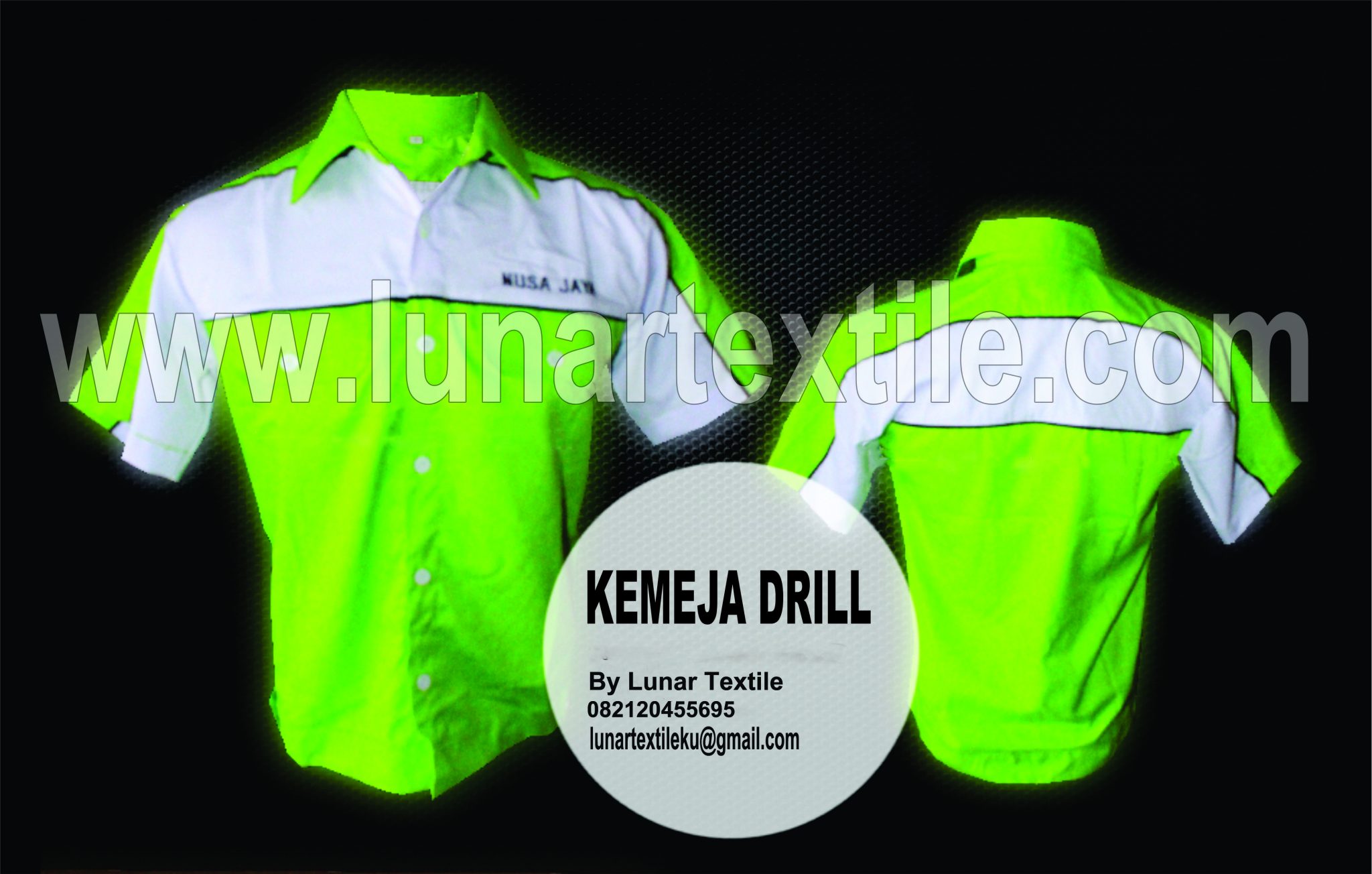 Contoh Desain Konveksi Kemeja Drill Nusa Jaya