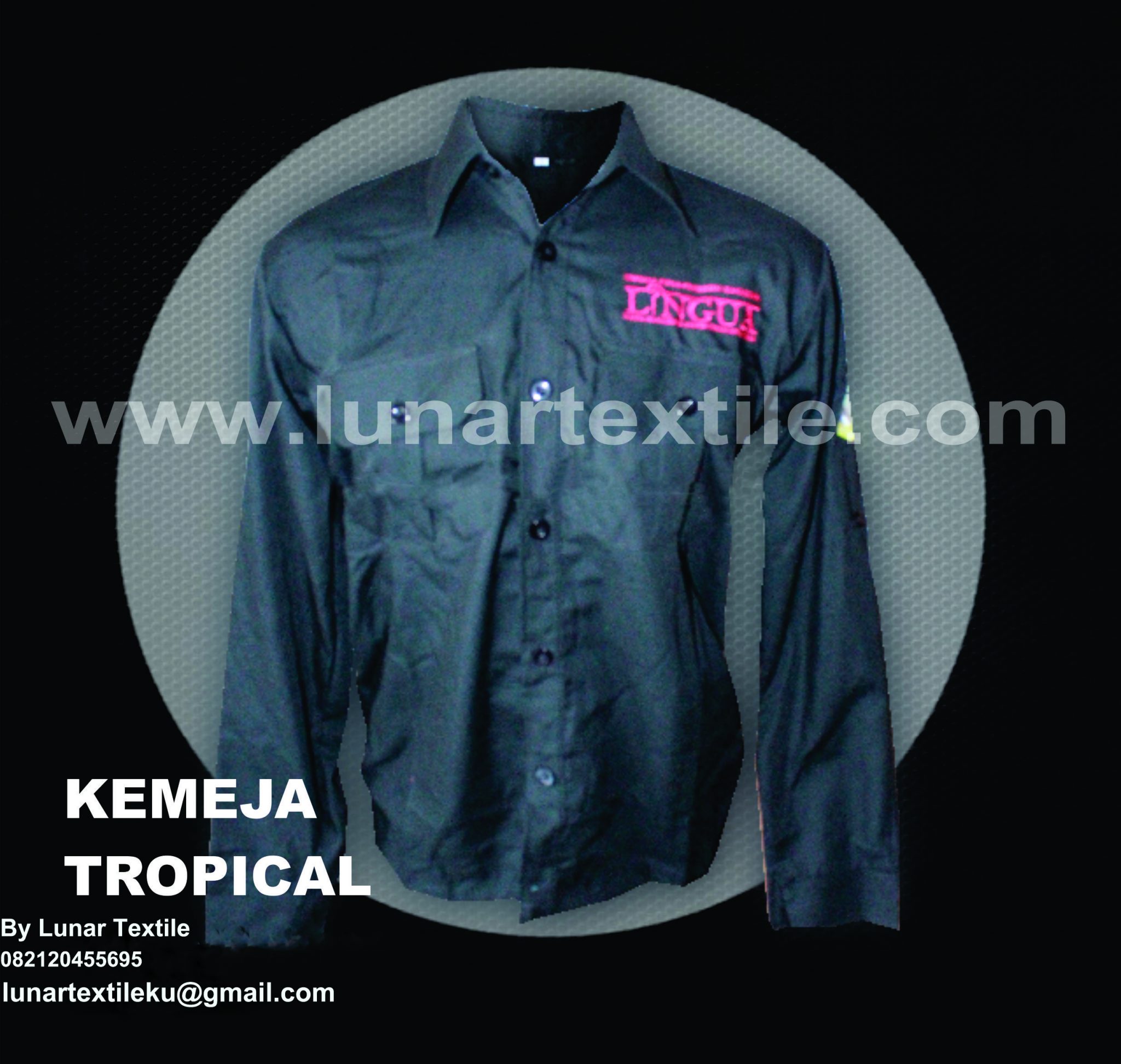 Contoh Desain Konveksi Kemeja Tropical LINGUA UNAIR