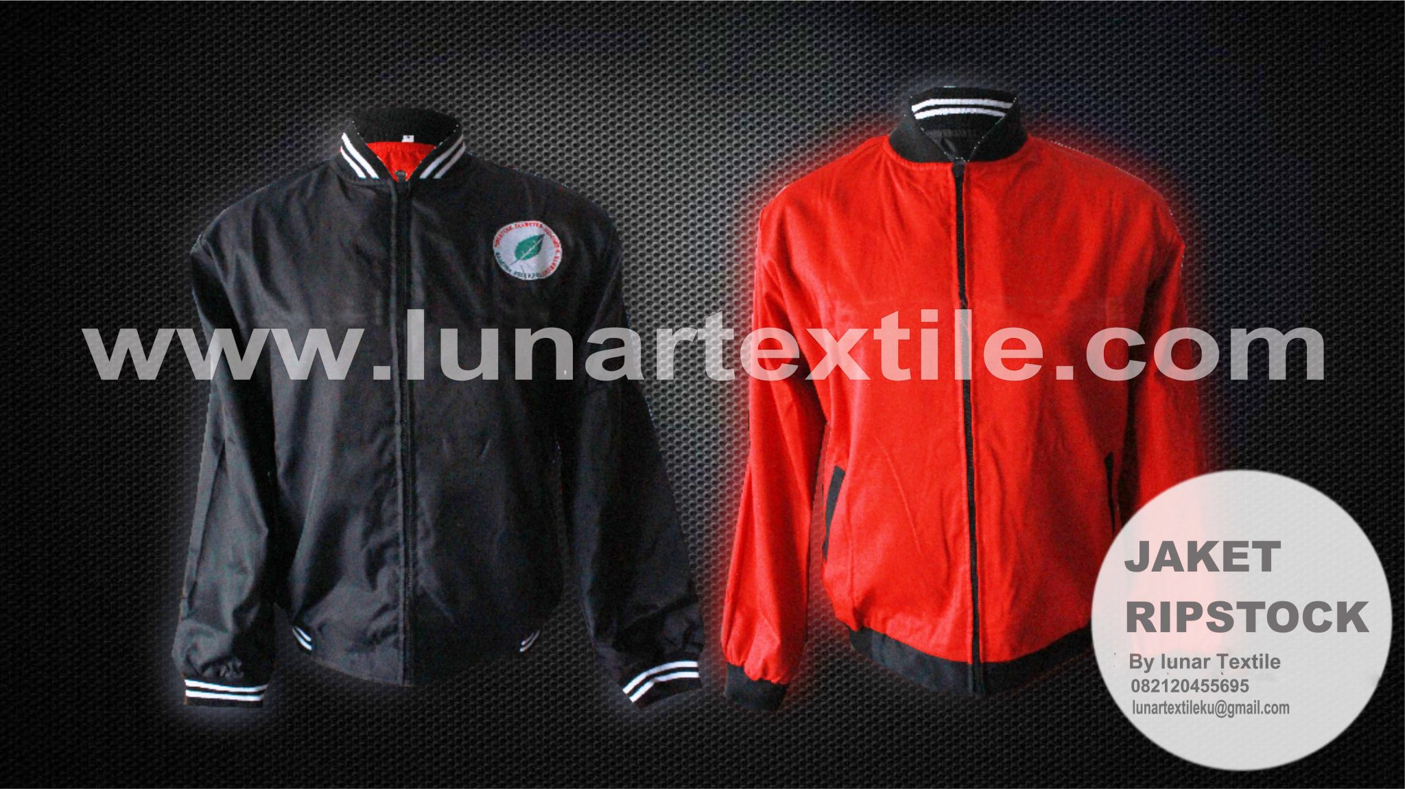 Contoh Desain Konveksi Jaket Ripstok Parasut