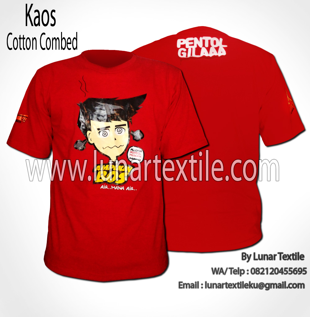 Contoh Desain Konveksi Kaos Combed Distro Pentol Gila