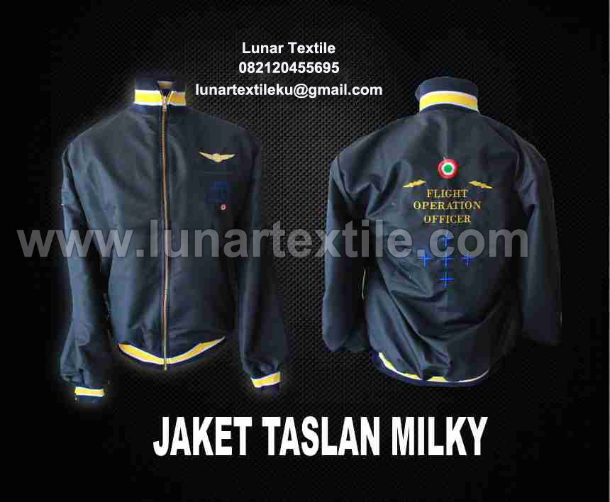 Contoh Desain Konveksi jaket Taslan Milky FOO