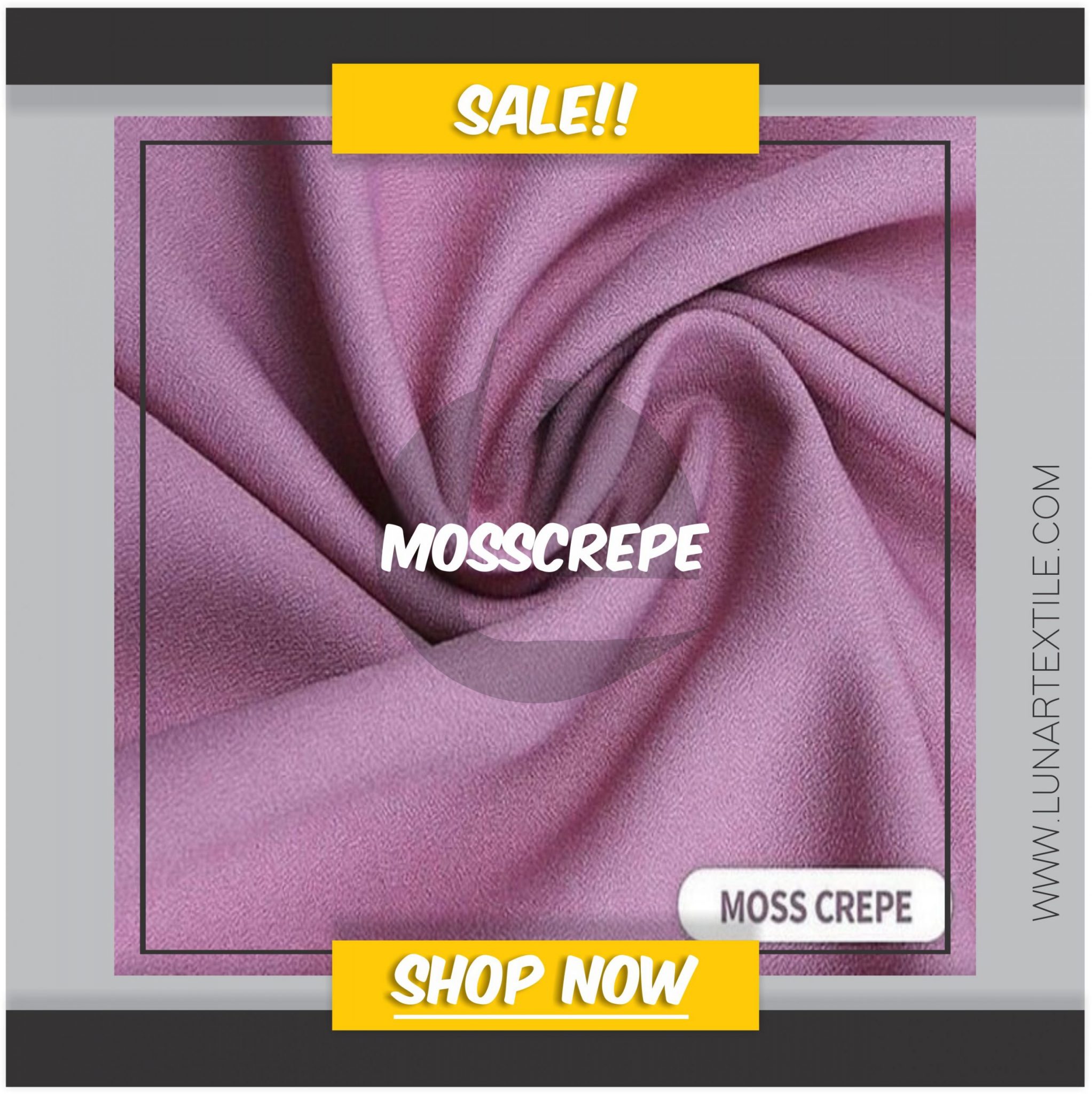 Bahan Kain Konveksi Moss Crepe