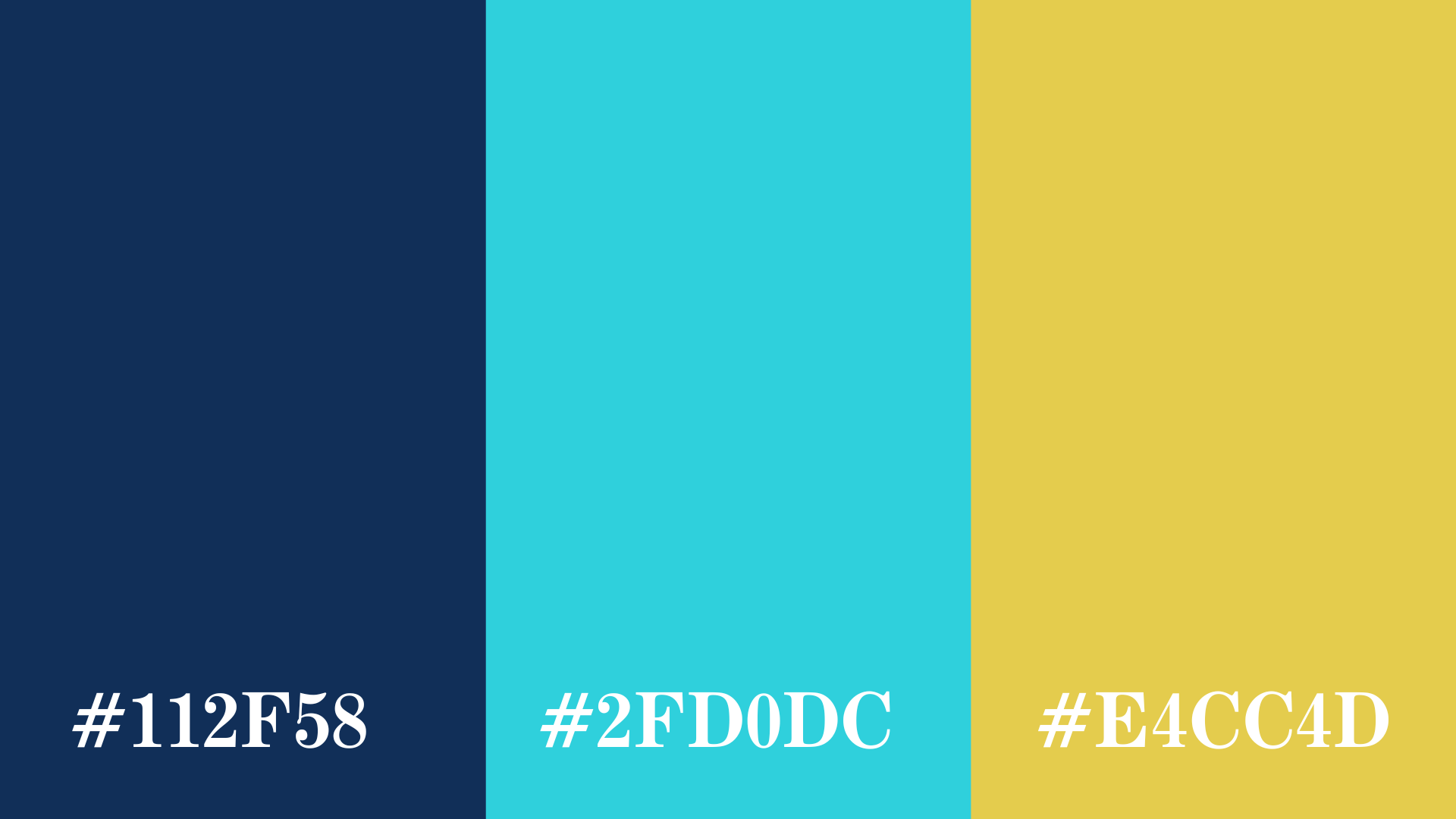 kombinasi warna navy, dark turqoise dan crayellow