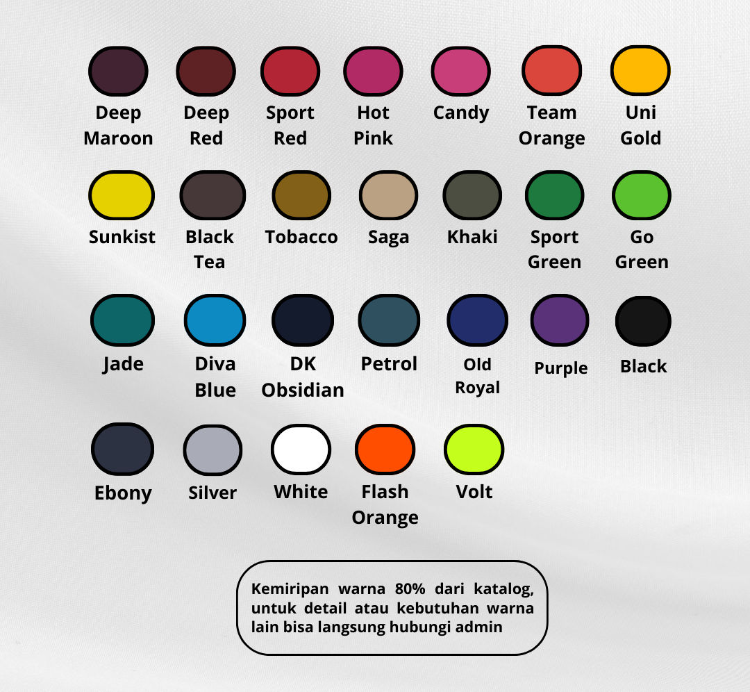 katalog warna taslan milky